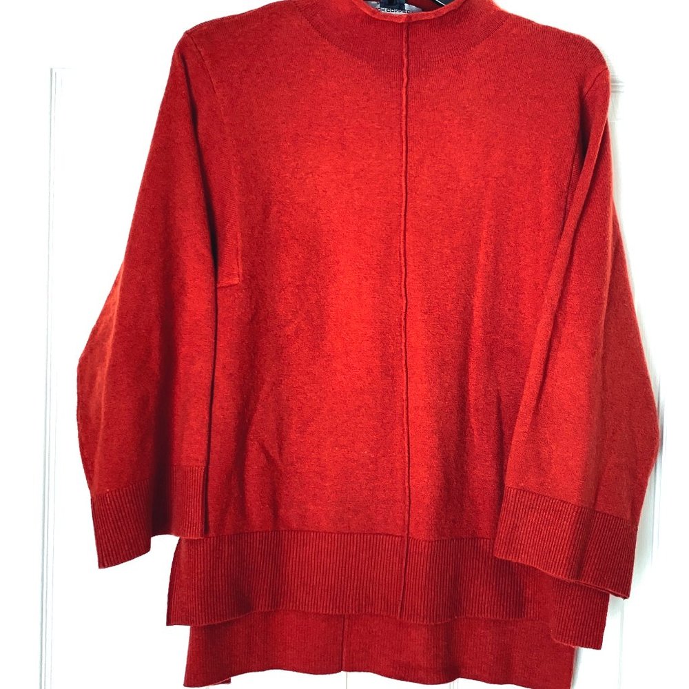 FRENCH CONNECTION RUST Long Line Sweater Sz Medium